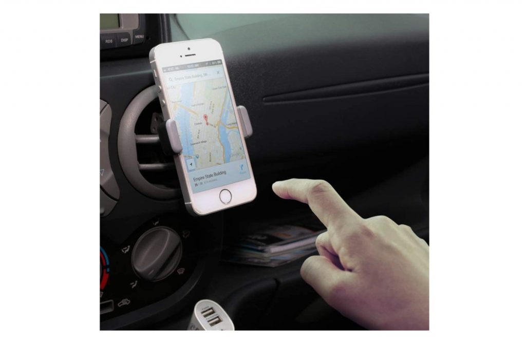 Suporte Veicular Universal para Celular Smartphone Gps com Fixação no Ar Condicionado Carro Ajustavel